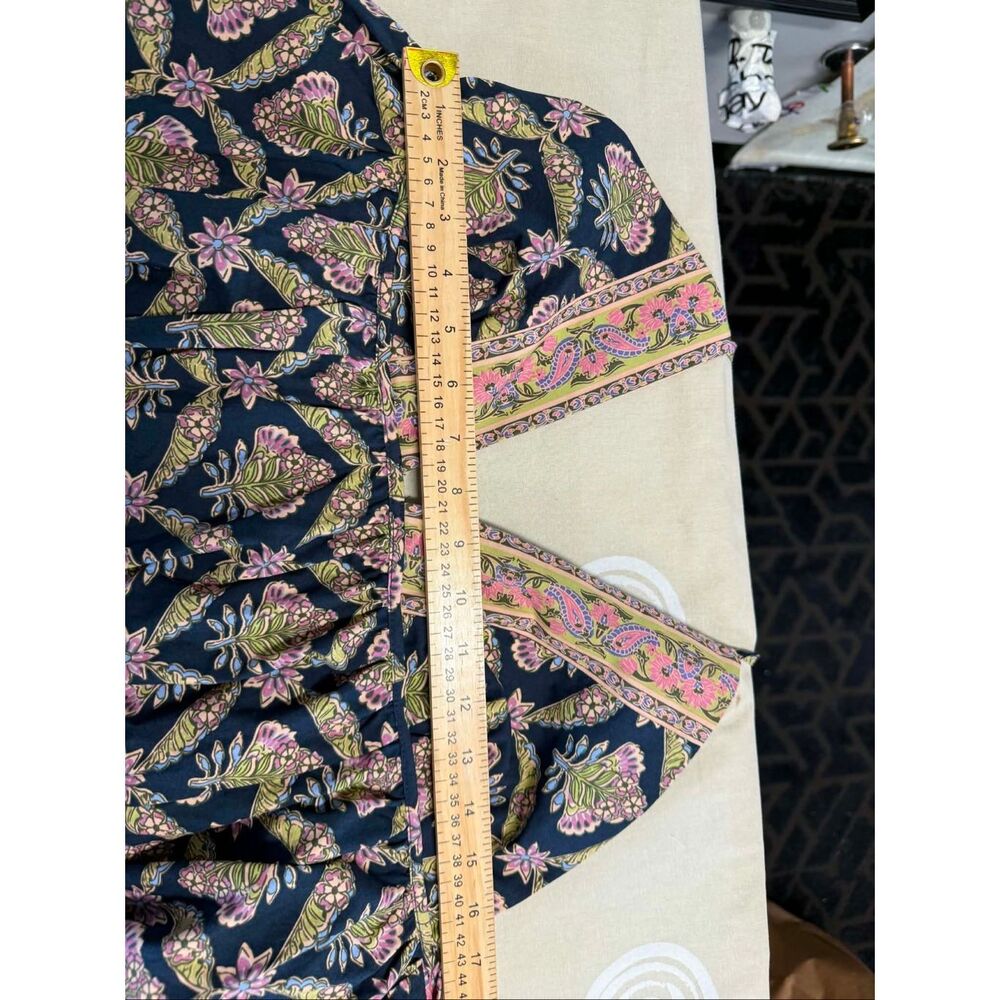 New Free People Sorrento Stroll Printed Maxi Dress Size L - Picture 13 of 14